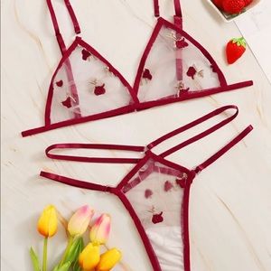 Rose set lingerie